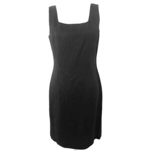 I. Magnin Branka Klarige Sz 10 Black Sheath Dress